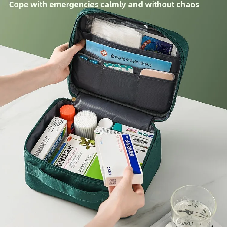 

Household medicine storage, portable small medicine bag, portable travel small medicine emergency bag