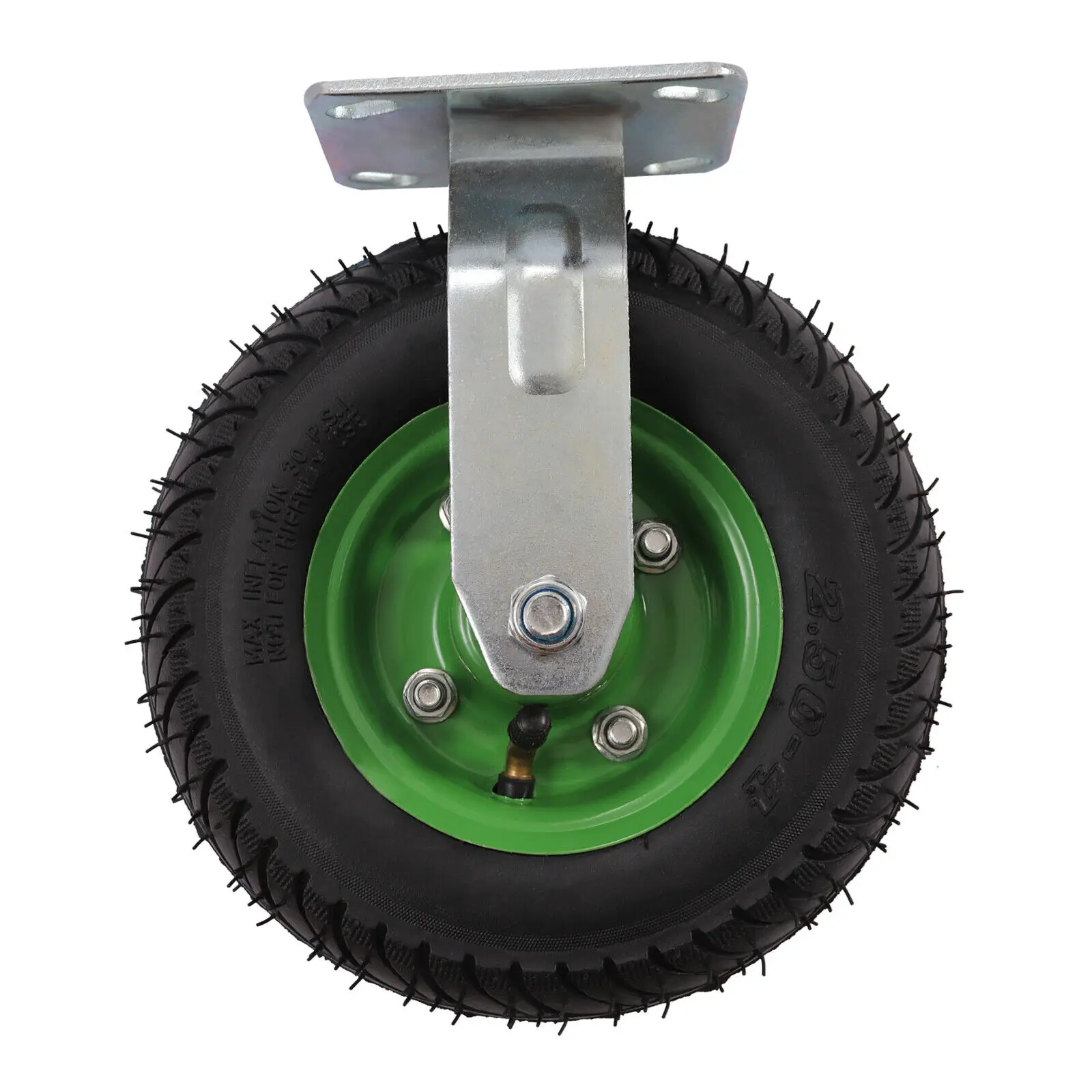 4er-Pack 8 Zoll robuste industrielle Gummi-Lenkrollen, aufblasbare Gummi-Räder, 2 * Universalräder, 2 * Richtungsräder