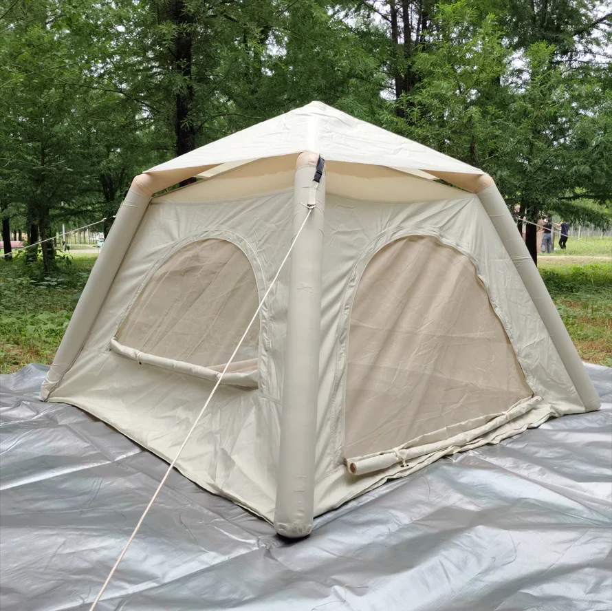 Waterproof Nylon Oxford Inflatable Camping Tent for Outdoor Travel Home Camping Hiking Portable Lightweight Tent