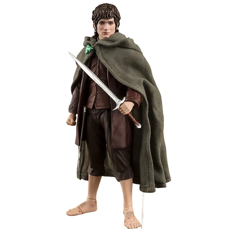 Bandai genuíno s.h. figuarts anime figura frodo baggins & gollum 120mm figura de ação brinquedos para meninos crianças presente modelo colecionável