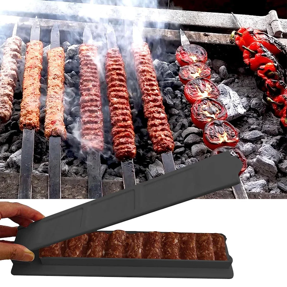 Barbecue Stringer Box Machine Reusable Barbecue Skewers Maker for Outdoor Grilling Barbecue PR Sale