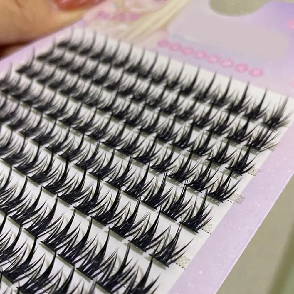 Faux Eyelashes 1 Box Nice-looking Ultra-Thick Sufficient Quantity  3D Fluffy False Eyelashes Eye Makeup Prop for Girl