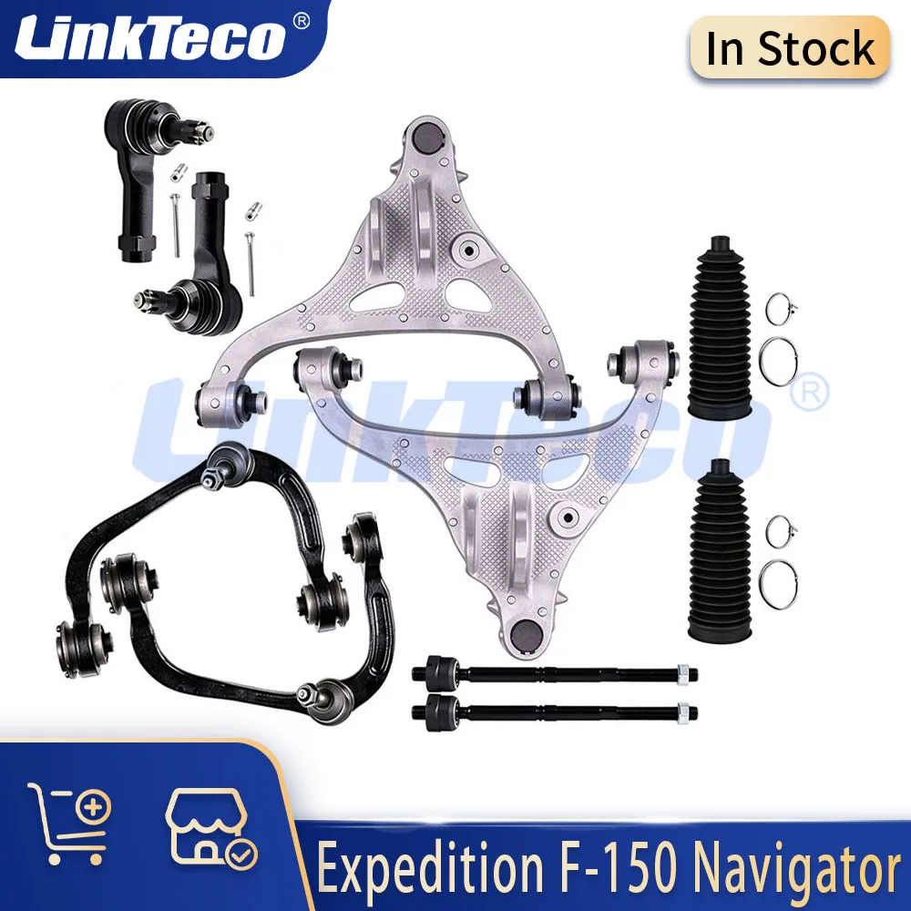 Chassis Parts Front Upper Lower Control Arms Tierods Kit Fit 3.5 3.7 4.2 5.0 5.4 6.2 L For Expedition F-150 Navigator 2009-2013