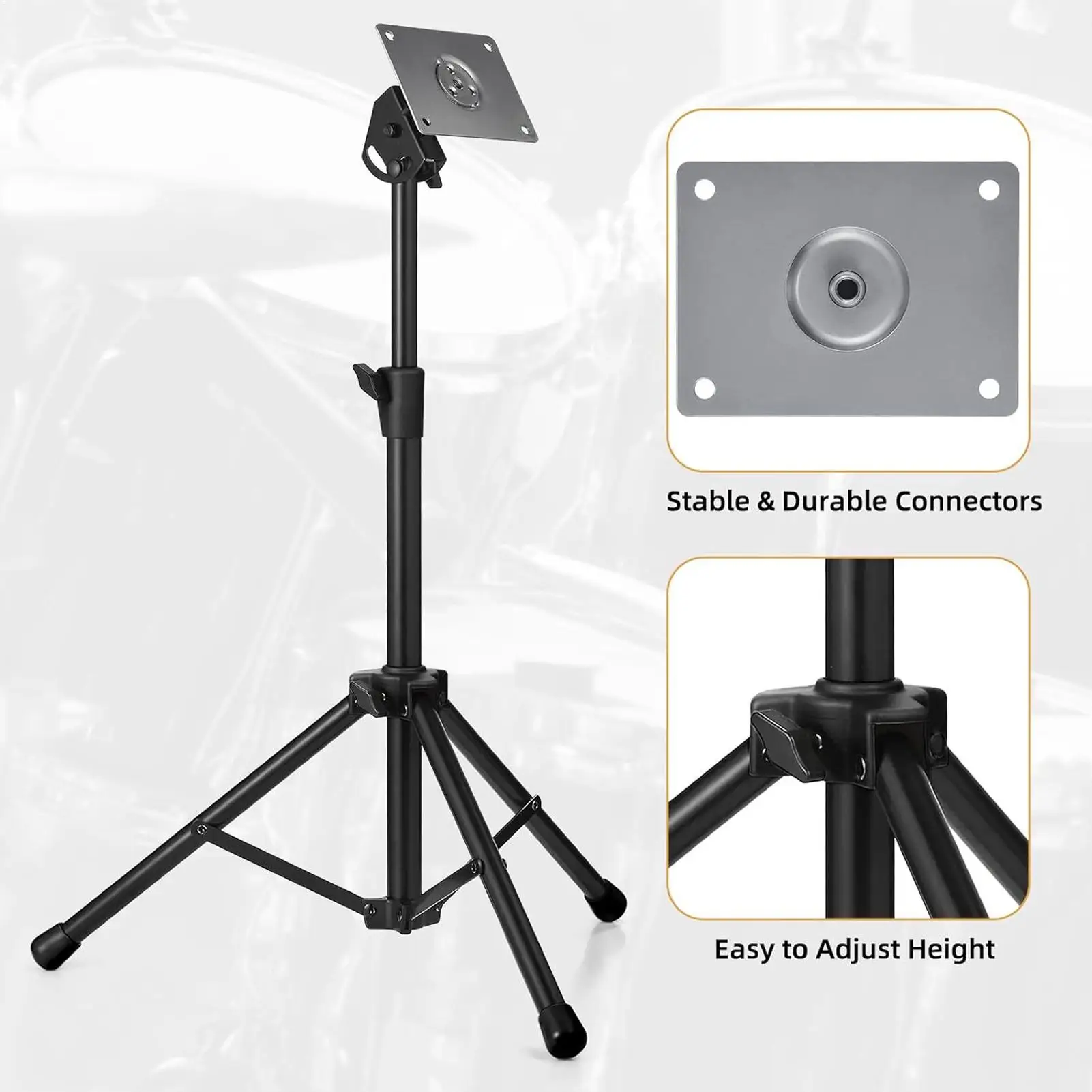 Drum Pad Stand Electronic Snare Holder Portable Ergonomic Drum Pad Stand For Kids Youth Beginners Adults For Home Practice