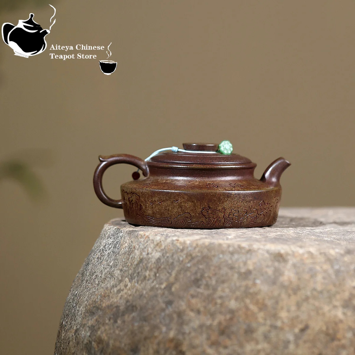 Yixing purple clay teapot, original ore, agarwood mud, viewing the sea, Huating, Kung Fu tea set, Chinese teapot