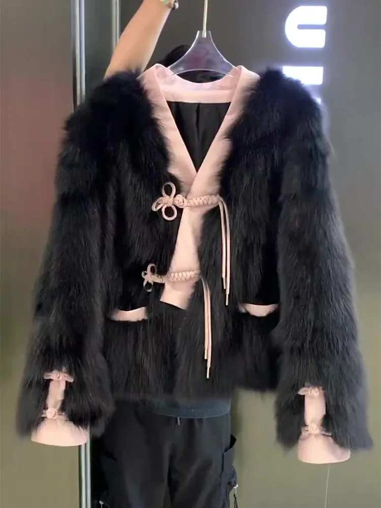 フェイクファー カワイイ コート レディース シャギー フローイ ハロウィン ガールズ オーバーサイズ 高級感 スリム スプリット クリーン エクステンデッド 刺繍 ヘビー OL