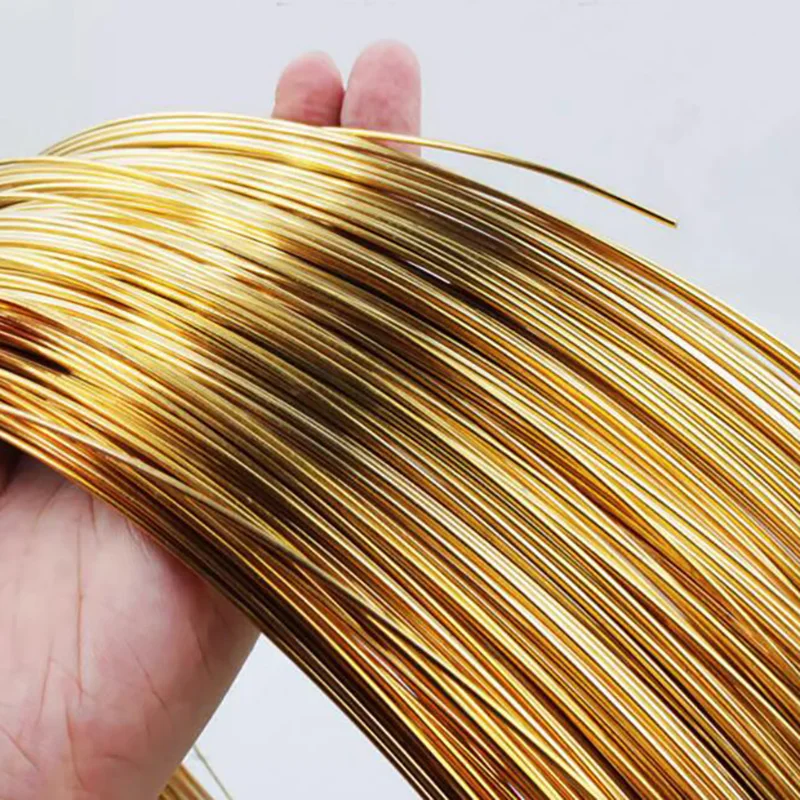 1KG Brass Round Wire Half Hard 0.3mm 0.4mm 0.5mm 0.6mm 0.7mm 0.8mm 0.9mm 1mm 1.2mm 1.3mm 1.4mm 1.5mm 1.6mm 1.8mm 2mm 2.2mm 2.5mm