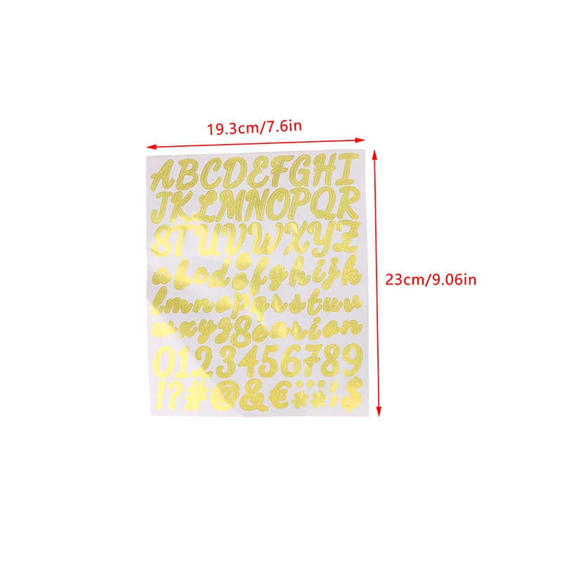 2 Sheets Laser Alphabet And Number Stickers Gold&Silver Letter Stickers For Grad Cap Decoration And DIY Crafts Making Supplies