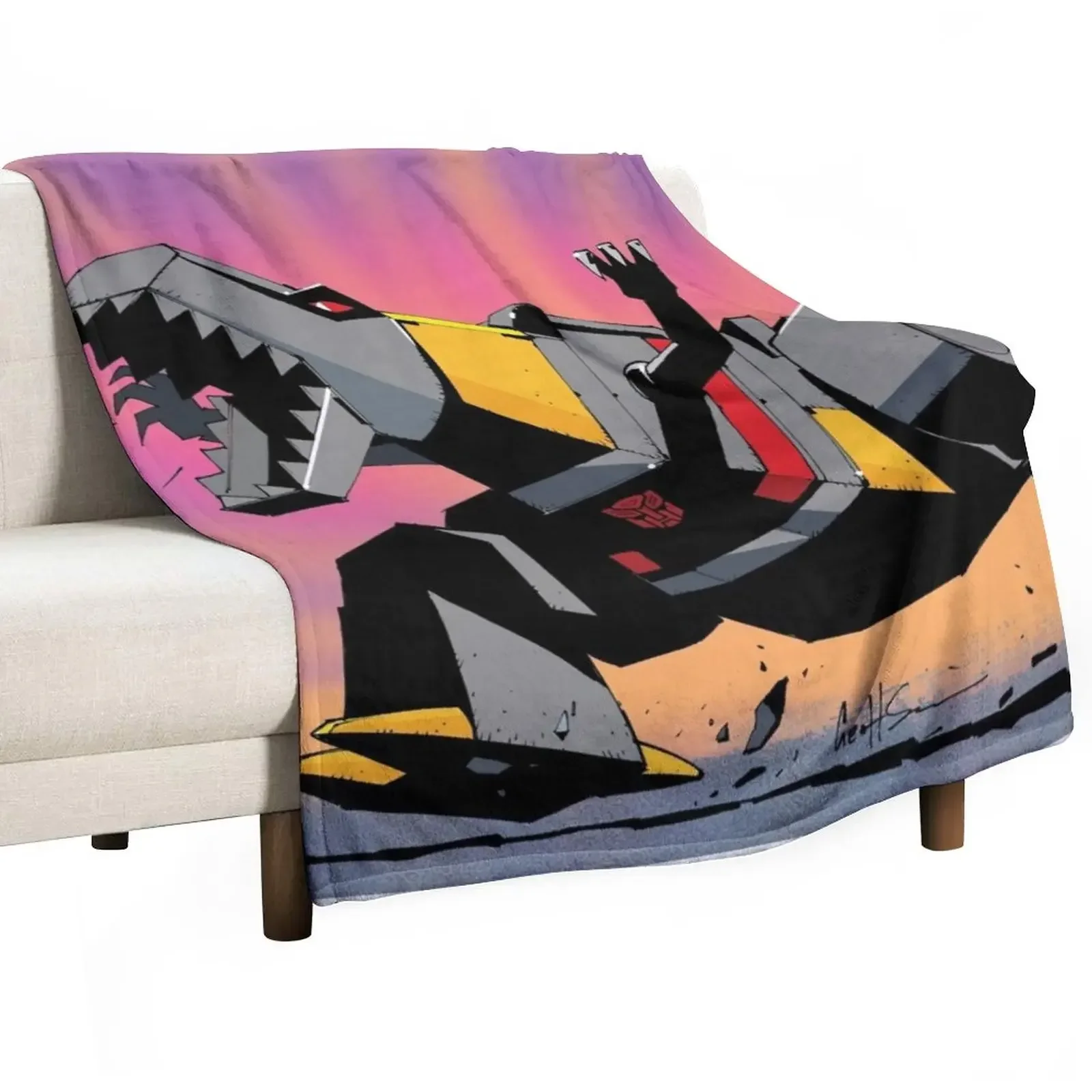 

Grimlock ROAR! Throw Blanket Beach Camping Blankets