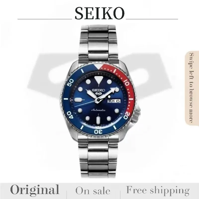 SEIKO Original SRPD53K1 Series Man Watch Fashion Classic Calendar Watches Business Luxury Upscale Rotatable Steel Men Wristwatch