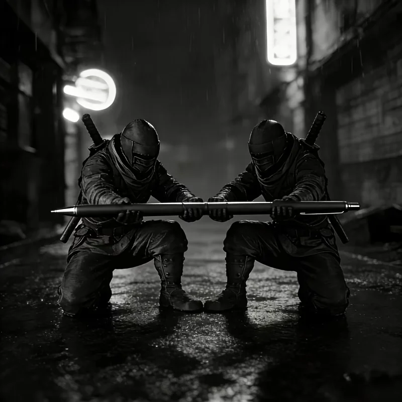 Two Ninja Desktop Decorations, Pen Holders, Suitable as Stationery Gifts for Friends and Colleagues image 2
