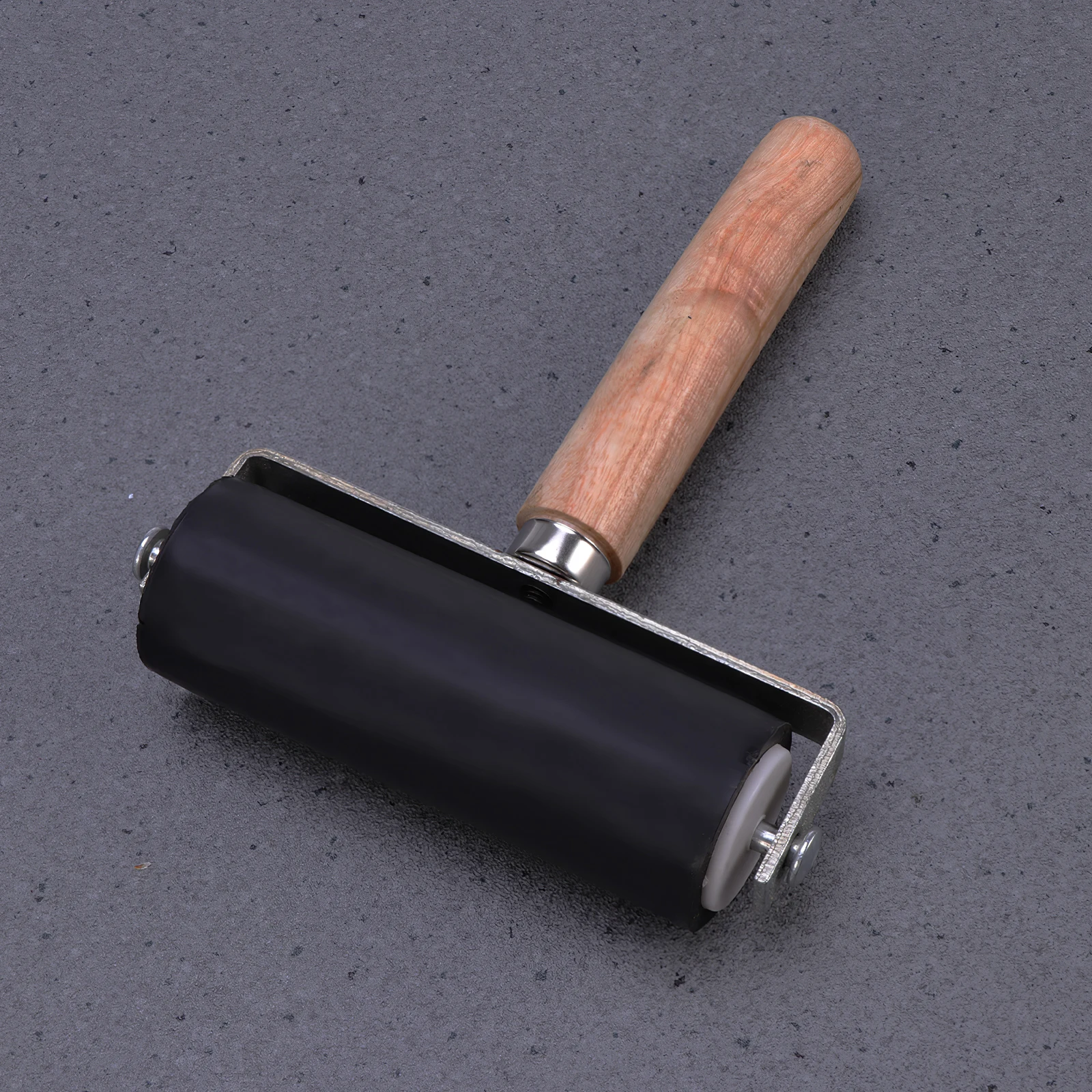 

Oil Ink Roller Tool Heavy Metal Frame Black For Printmaking Scrapbook Stamping Rubber Crafting Roller