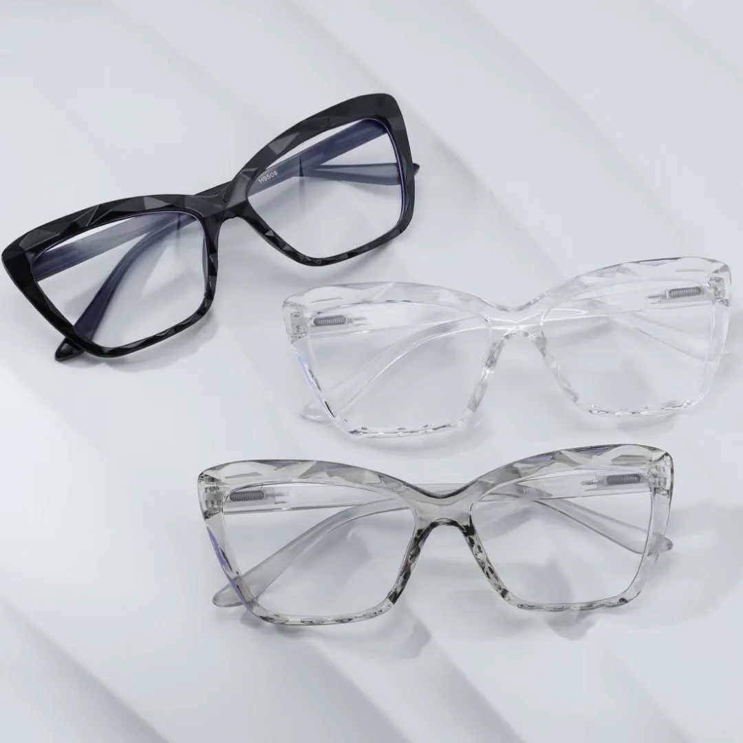 3 Stück neue Retro flache Spiegel Frauen Katzenauge Rahmen Leoparden muster Design Brille Retro flache Spiegel Anti Blaulicht Wimpern