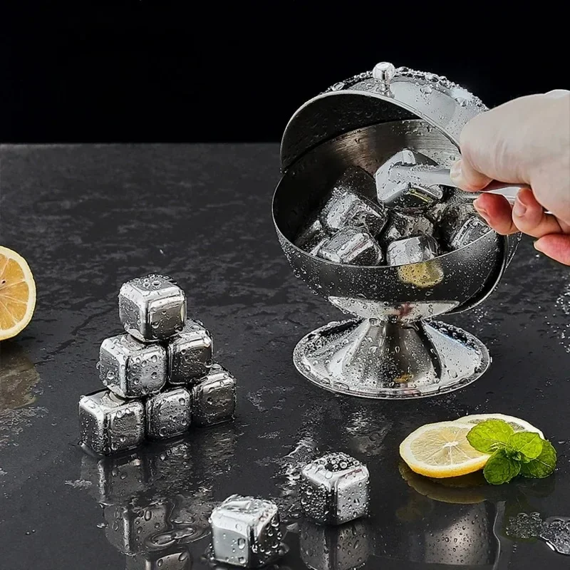 Spherical Sugar Tank Spice Seasoning Jar Storage Boxes Clamshell Bowl Kitchen Household Organizer Reversible Can Stainless Steel