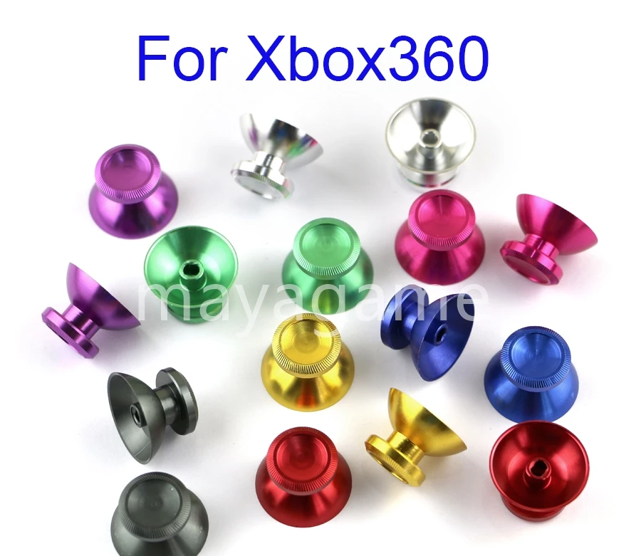 20pairs Metal Analog Stick Joystick Thumbstick Mushroom Cap For Xbox360 XBOX 360 Game Controller Replacement Parts