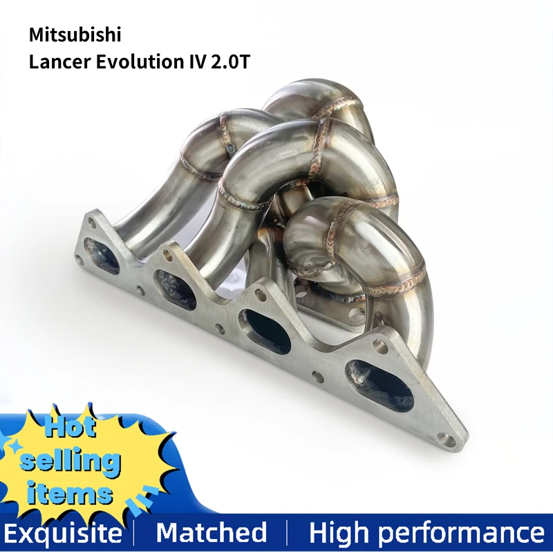 Engine exhaust manifold Mitsubishi Lancer Evolution IV 2.0T 1996-2003 manifold stainless steel exhaust muffler pipe