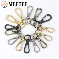 50Pcs 8/10/13mm Metal Buckles for Strap Bag Swivel Lobster Clasp KeyChain Hooks Webbing Clip Buckle Hanger DIY Accessories