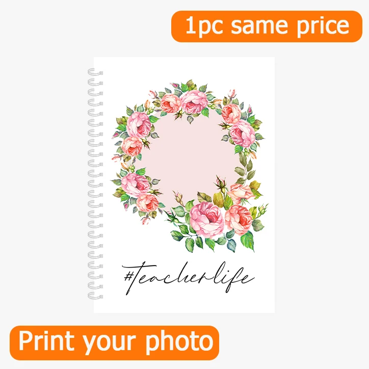 

Блокнот на спирали, блокнот для учеников, журнал с подкладкой, милые школьные принадлежности, индивидуальный дизайн