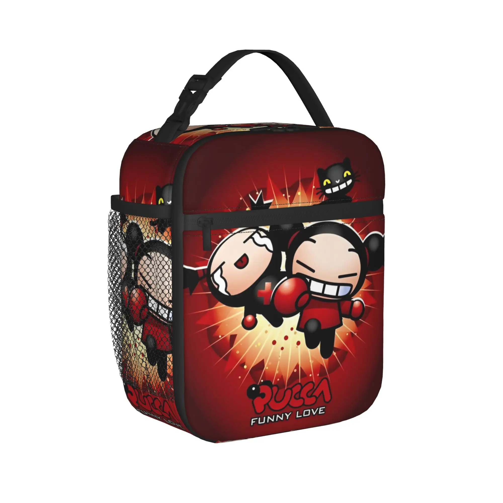 Pucca Love  Garu Cute Insulated Lunch Bag Large  Lunch Container Cooler Bag Tote Lunch Box College  Picnic Food Bag