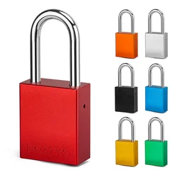 Aluminum Metal Pop-Up Padlock Outdoor Compact Anodized Keyed Different Multi-Color pad locks for Storage, Shed, Fence Gate,gym