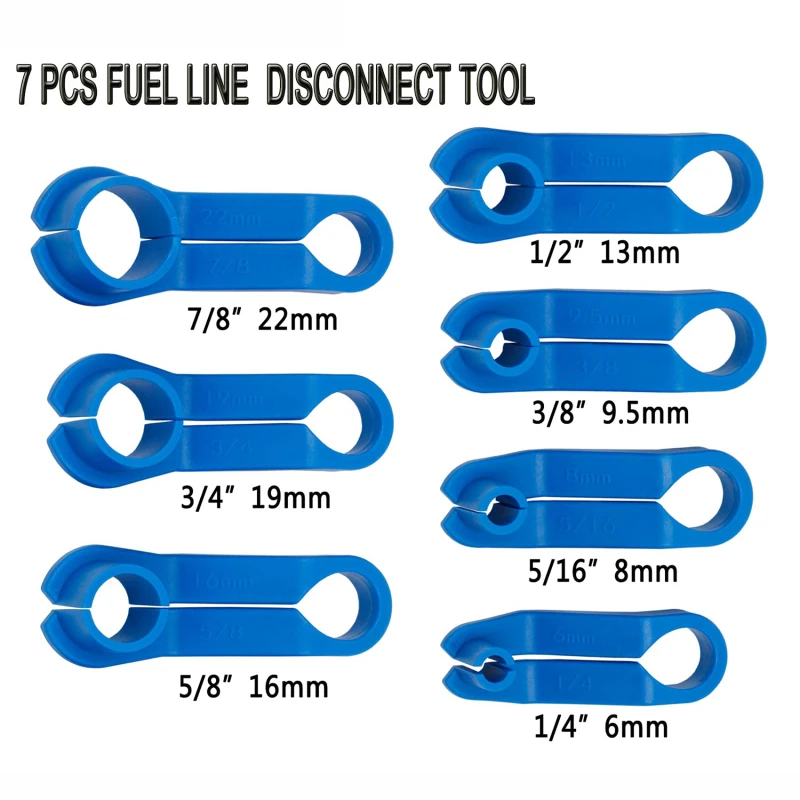 1 Set 7/16pcs Car Auto AC Line Disconnect Tool linea del carburante scollegare la linea del carburante Set di strumenti di scollegamento angolato