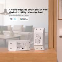 SONOFF BASICR2 BASICR4 WiFi Smart Switch 10A ESP32 Upgrade Overheat Protection APP Voice Control Home Lighting Alexa Google Home