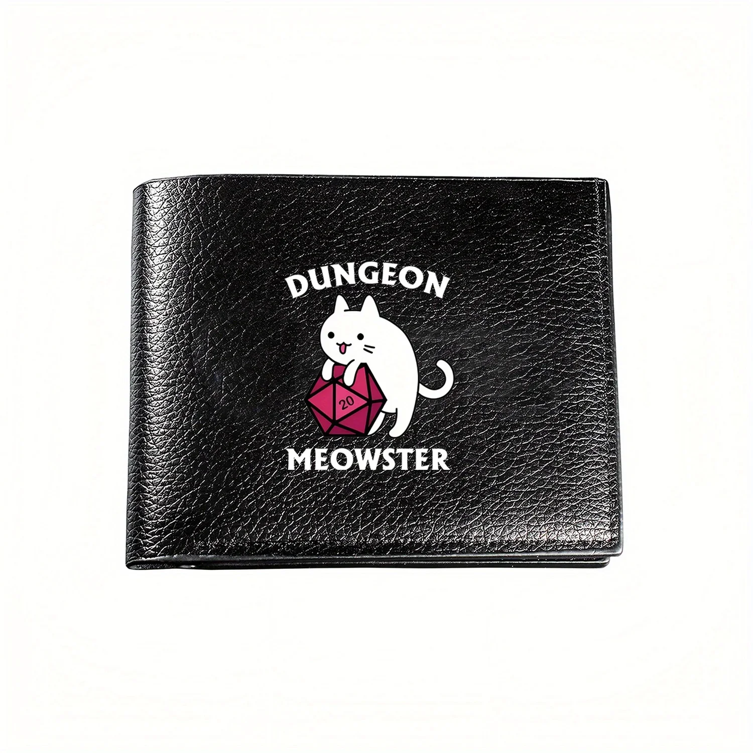 

Dungeon Meowster Cat Dice Game Кошелек для влюбленных Деловой мужской повседневный элегантный простой практичный качественный кошелек Стильный принт Grap