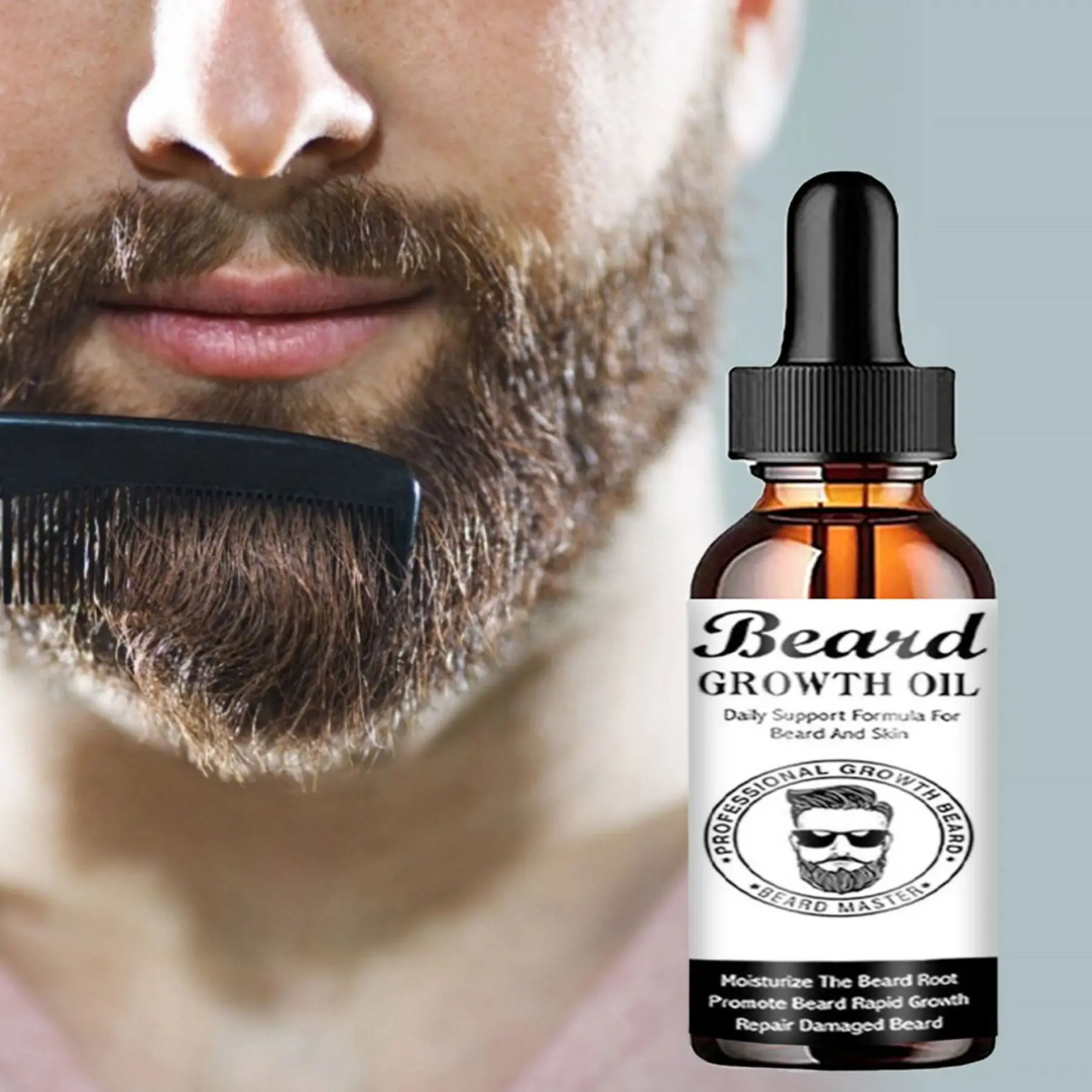 Beard Oil Beard Oil for Men Anti Alopecia Thicker Facial Hair Growth Natural Beard Oil Beard Growing Product