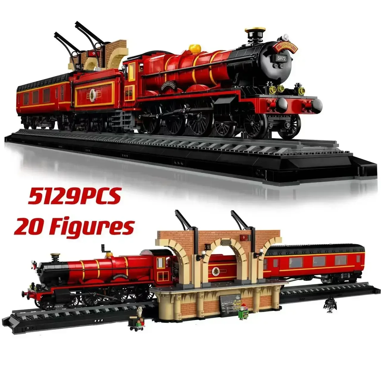 

Collector's Edition 76405 118CM Hogiwartsed Express Train Building Set Bricks with Minifigis Toys For Adults Gift 5129Pieces