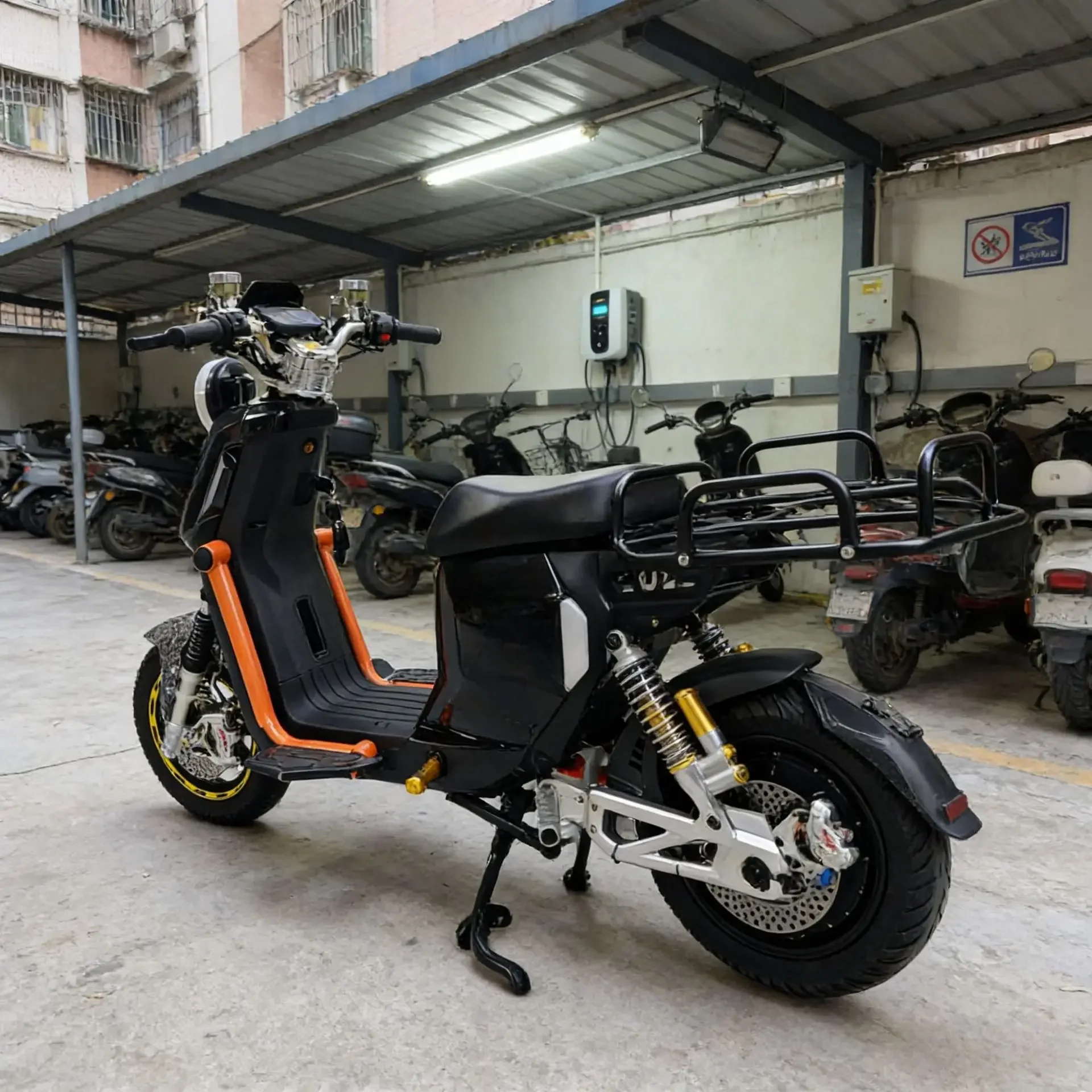 Electric motorcycle transportation Electric vehicle with headlights Two-wheel high-speed motorcycle