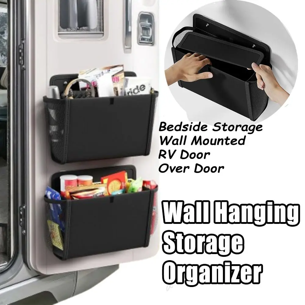 

Large Pockets Wall Mounted Storage Bag Waterproof Fabric Wall Hanging Pocket Detachable Space Saving Over Door Shoe Organizer RV