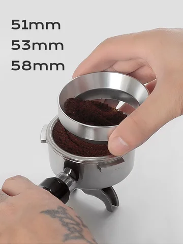 Coffee Catcher Ring Anti-fly Powder Ring Grinder Catcher Ring 51mm 53mm 58mm Coffee Handle Cloth Powder Dosing Ring Coffee Tools