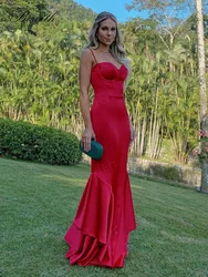 Bowith Red Prom Dress Mermaid Cocktail Dress Formal Occasion Dresses Luxury Dress for Gala Party 2023 vestidos de fiesta