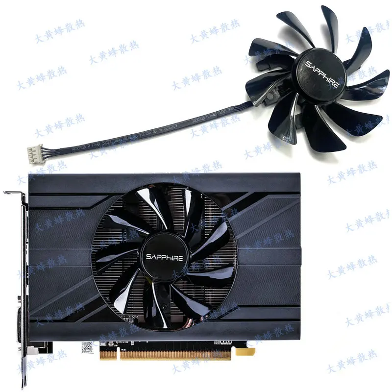 Nieuw voor SAPPHIRE RX570 RX470D ITX Gaphics Videokaart Koelventilator T 129215 SU