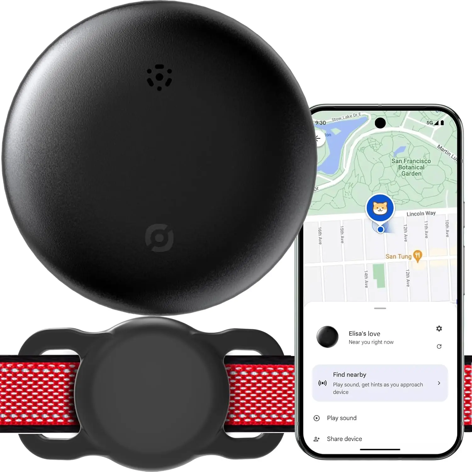 

GPS Smart Tracker Bluetooth Locator Anti-Lost Tag for Bag Keys Pet Elderly Kids Finder Works With Android Google Find My Device