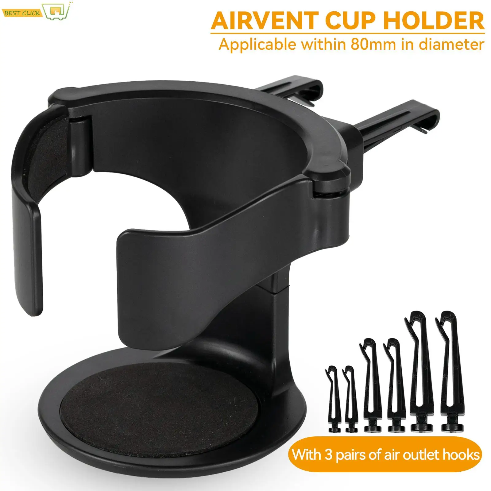 Car Cup Holder Air Vent Outlet Drink Coffee Bottle Holder Can Mounts Holders Beverage Ashtray Mount Stand Universal Accessories