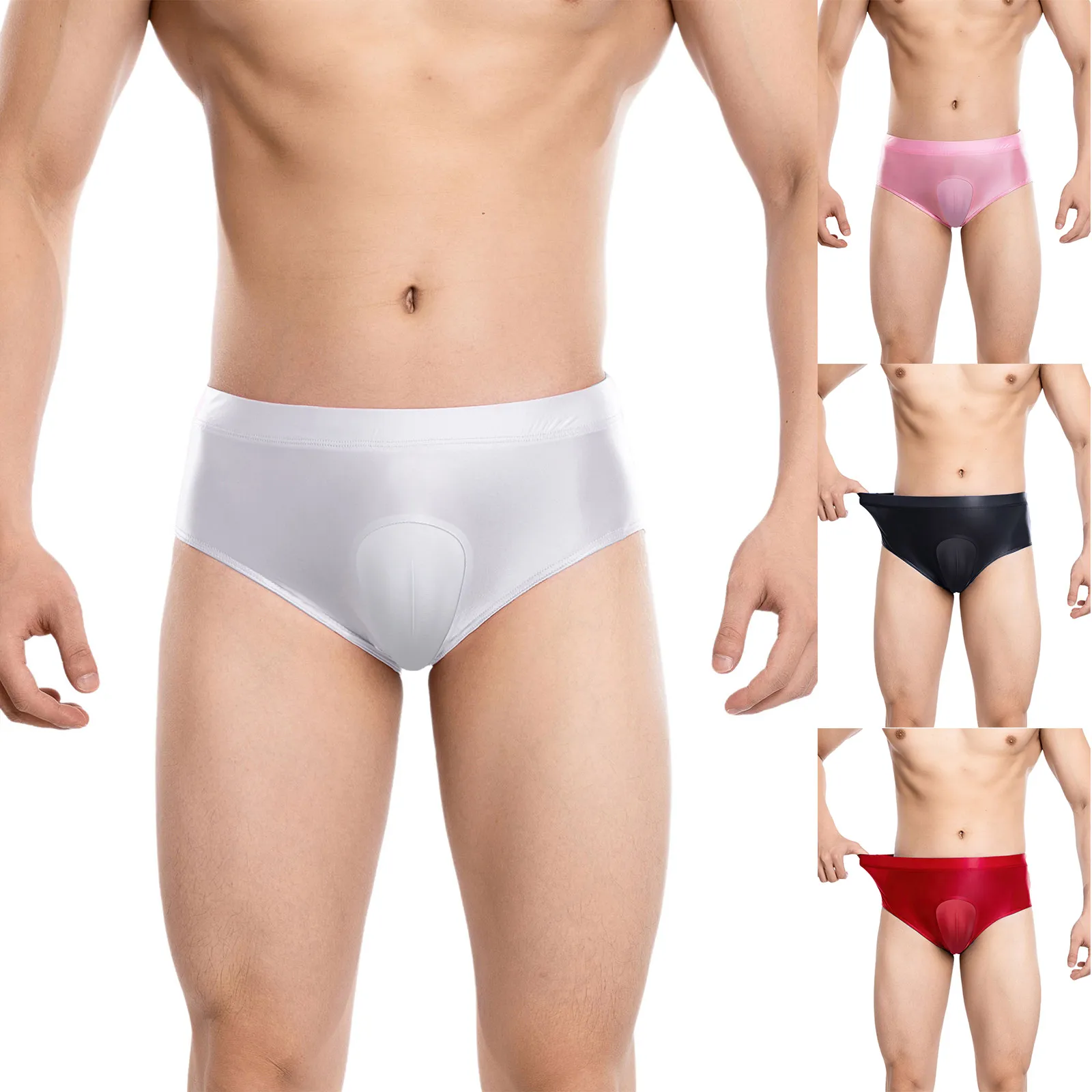 

Мужское нижнее белье Sissy Hiding Male Characteristics, глянцевый эластичный пояс, скрывающий гаф, выпуклая сумка, трусы Drag Queen, трусы