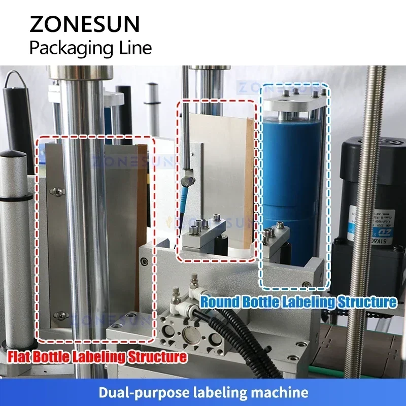 Zonesun – Machine de remplissage et de capsulage de ligne d'emballage, pour produits chimiques, remplissage de liquide corrosif ZS-FAL180F6