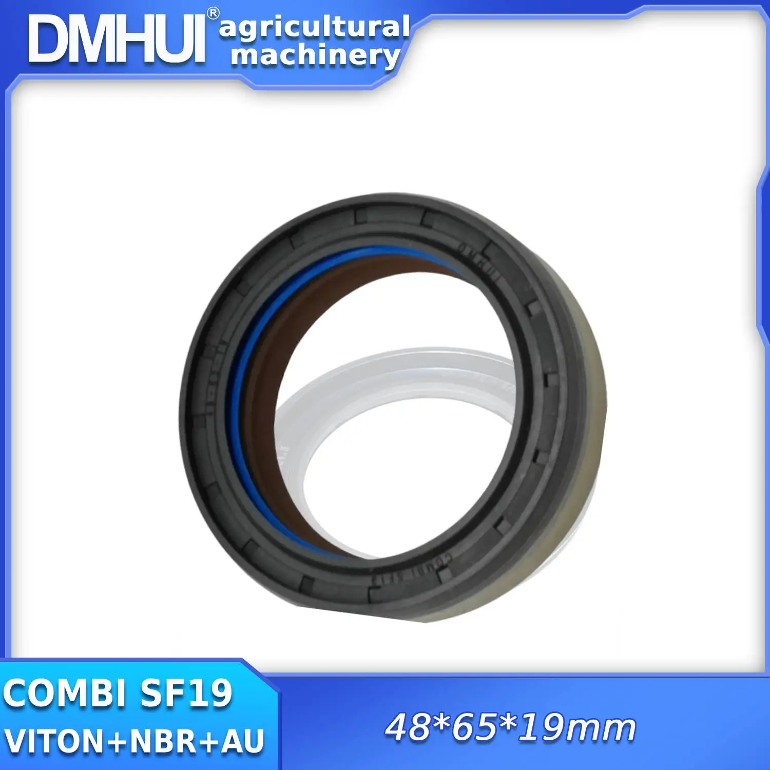 DMHUI FKM material COMBI SF19 type 12036965B for tractor combination SF19 oil seal for agricultural machinery with 48x65x19 mm