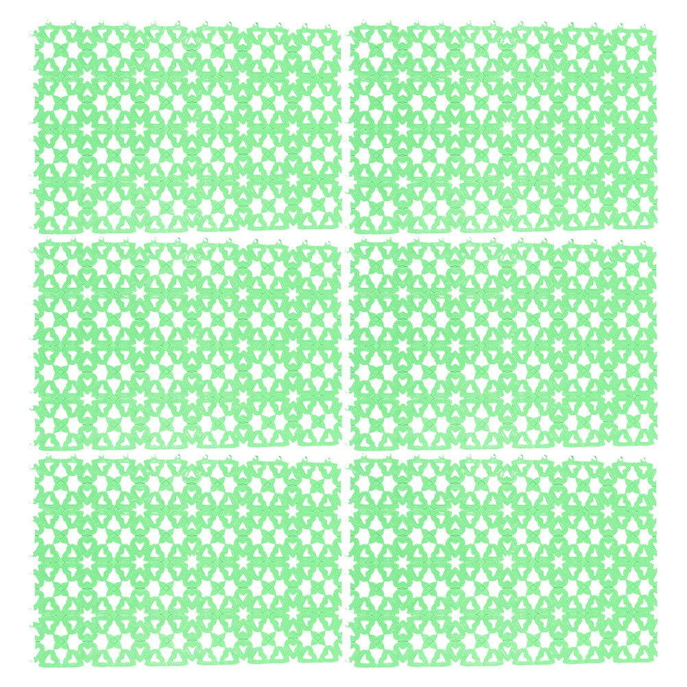 แผ่นรองกรงสัตว์เลี้ยง 6 ชิ้น แบบมีรู ช่วยปกป้องอุ้งเท้า แผ่นรองกรงแฮมสเตอร์ กันลื่น ใช้เป็นแผ่นรองกันลื่นสำหรับสัตว์เลี้ยง