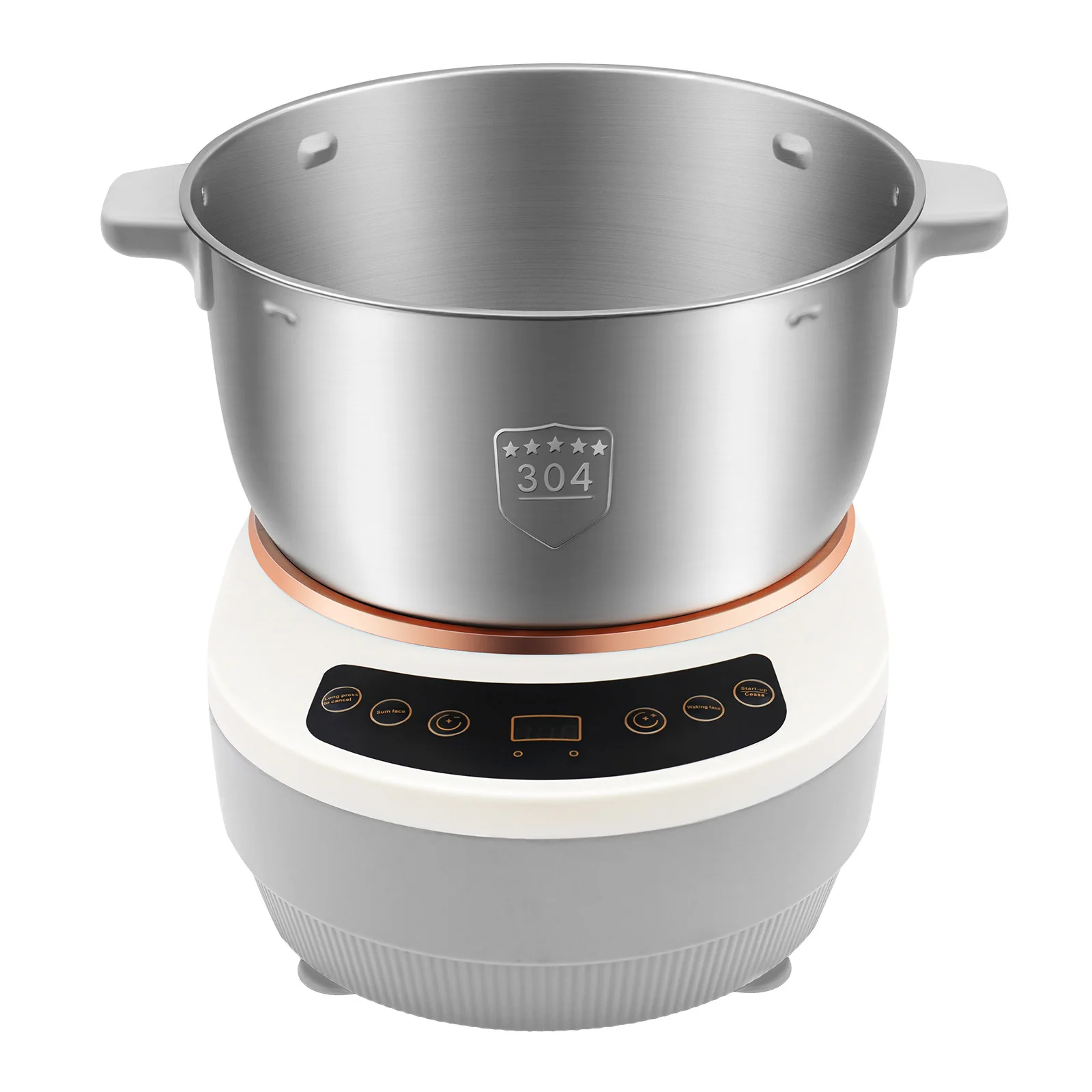 200W Electric Dough Maker 5L Dough-kneading Machine 110V Flour Kneading Mixer with Ferment Function for Home Kitchens. Breakfast Shops, Bakeries