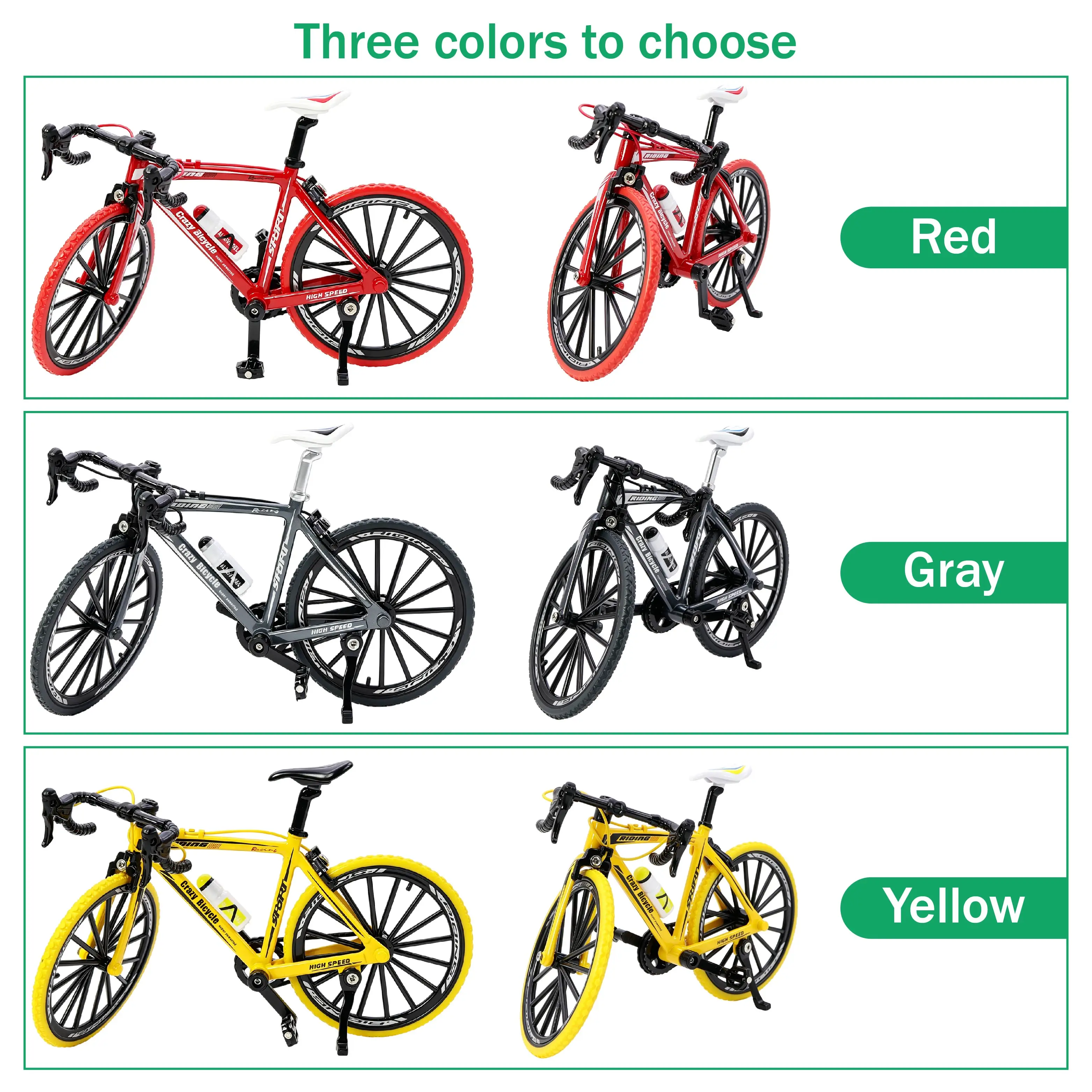 1/10 RC Simulation 3D Bike Rack Bracket Bicycle Rear Double Bike Mount Decorative for 1/8 1/10 RC Crawler TRX4 SCX10 MN YIKONG