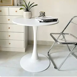 Round Table Household Dining Table Small Unit Type Desk Dual-purpose Fast Food Restaurant Commercial mesa plegable Furniture