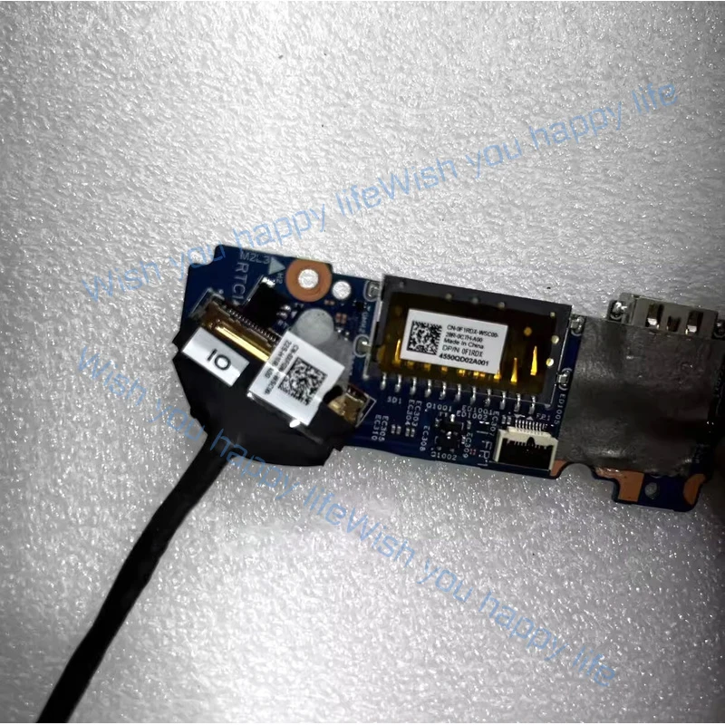 L... 0F1RDX New USB SD Card Reader Audio UMA I/O Board w/Cable For Inspiron 7420 7425