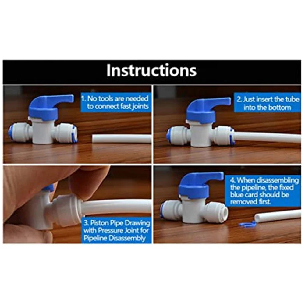 Flexible Water Pipe Fittings Kit 14 Inch for Refrigerator and Reverse Osmosis Filter Connection Suitable for Ice Machines