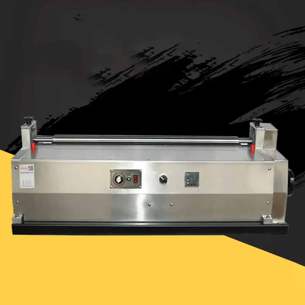 White latex Adjustable speed stainless steel paper glue machine no heat gluing machine Desktop glue applicator 2300W 720mm