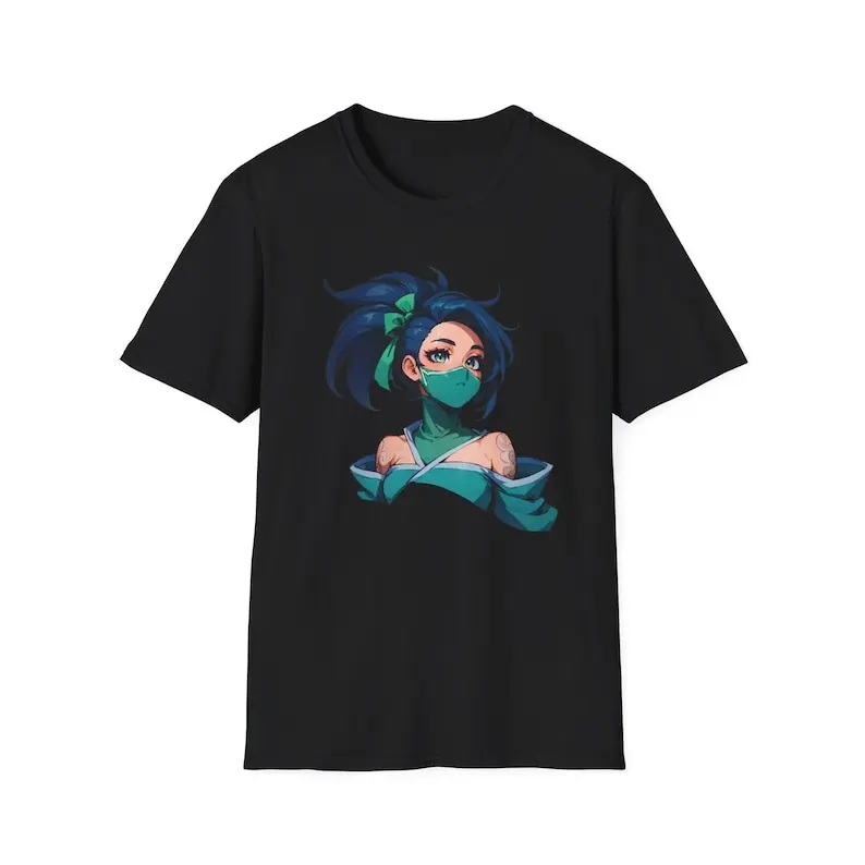 Akali Fanart High-Quality Gamer T-Shirt Perfect Gift for Fans