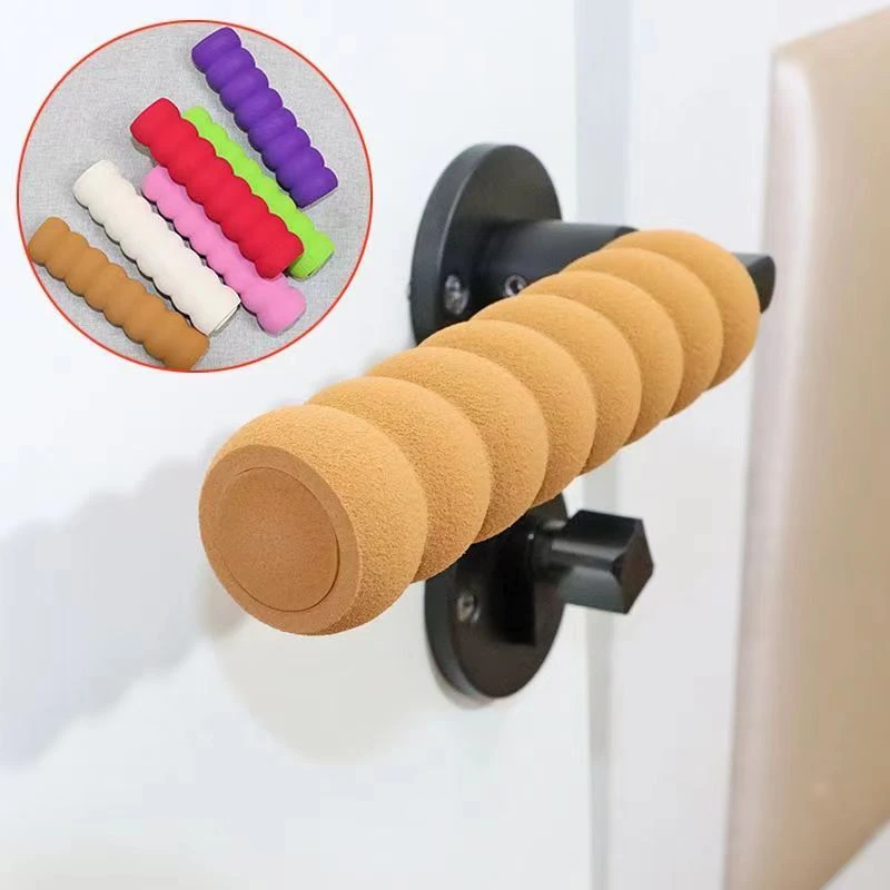 2/1PC Winter Soft Spiral Foam Elastic Door Handle Cover Doorknob Guard Protector Anti-collision Door Stopper Safety Home Decor