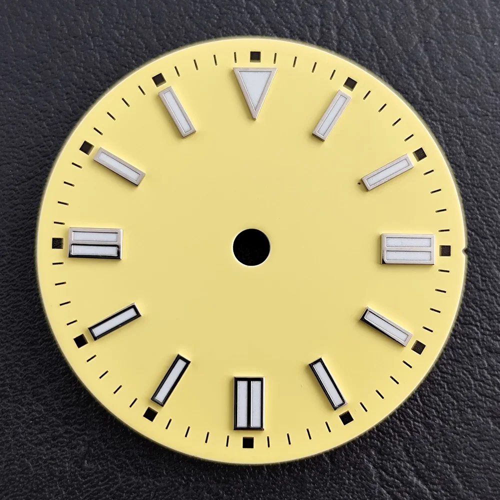 NH35 watch dial blue green luminescent dial suitable for NH35 Miyota8215ET2836 movement watch dial accessories