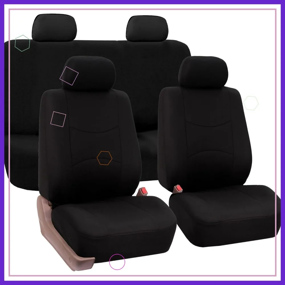 

Universal Car Seat Covers Full Set - Waterproof, Airbag Compatible, Washable for SUV Sedan Van